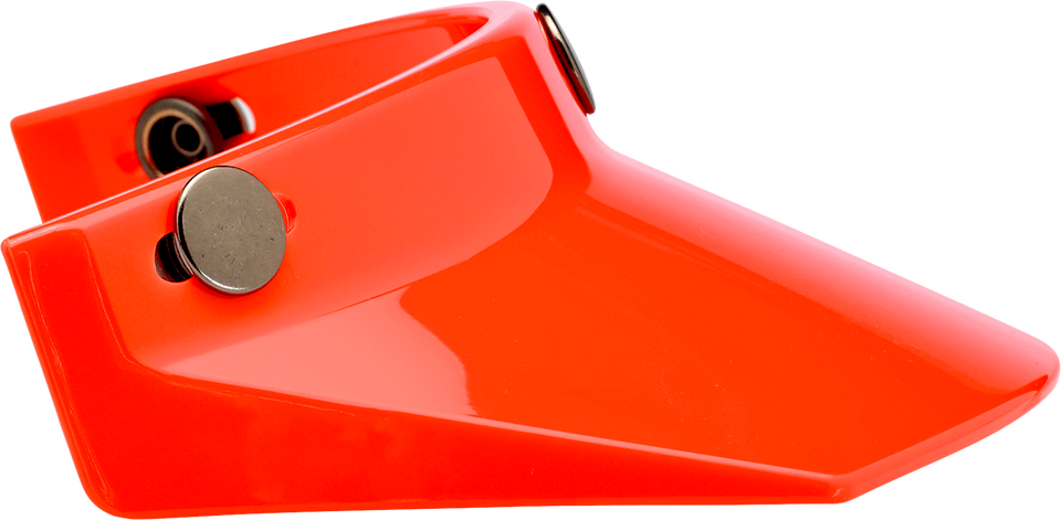 Moto 3-Snap Visor - Orange - Lutzka's Garage