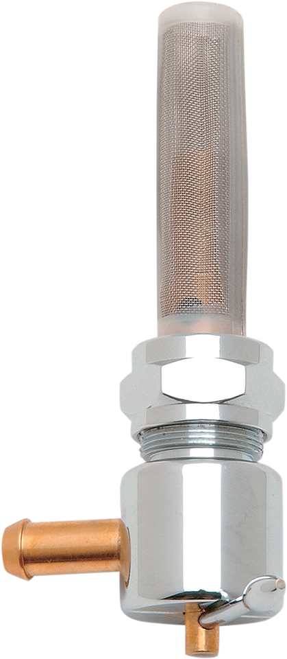 Rear Round Petcock - Chrome - Lutzka's Garage