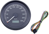 Universal 3-3/8" Programmable Electronic Speedometer - KPH - Black Face - Black Bezel - Lutzka's Garage