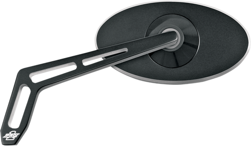 Mirror - Oval - Black - Left - Lutzka's Garage