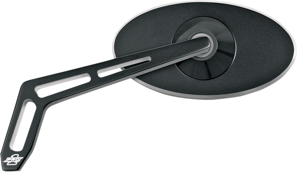 Mirror - Oval - Black - Left - Lutzka's Garage