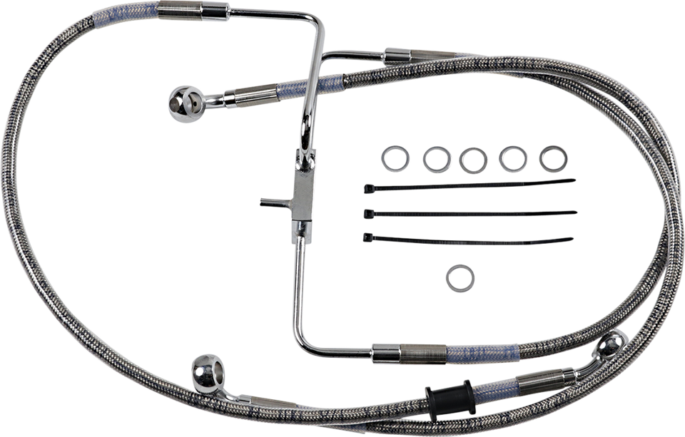 Brake Line - +6" - Stainless Steel - XL - Lutzka's Garage