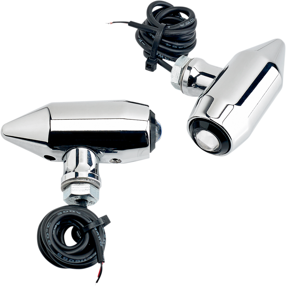 Vega Center Mount LED Lights - Chrome/Amber - Lutzka's Garage