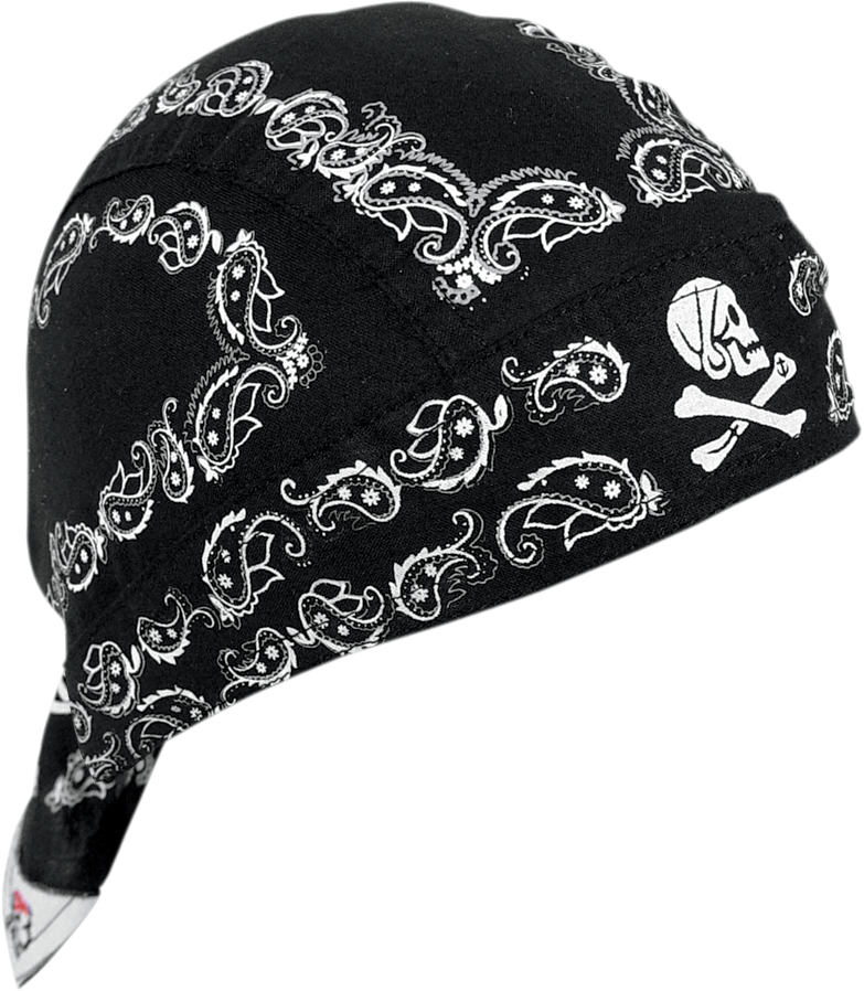 Flydanna® Head Wrap - Black Paisley - Lutzka's Garage