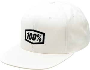 Icon Snapback Hat - White - One Size - Lutzka's Garage