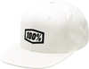Icon Snapback Hat - White - One Size - Lutzka's Garage