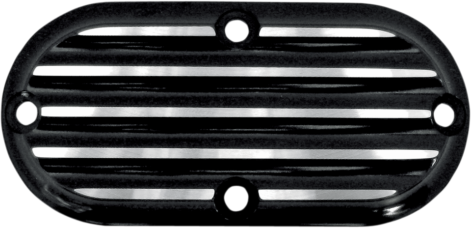 Inspection Cover - Black/Silver - Finned - Lutzka's Garage