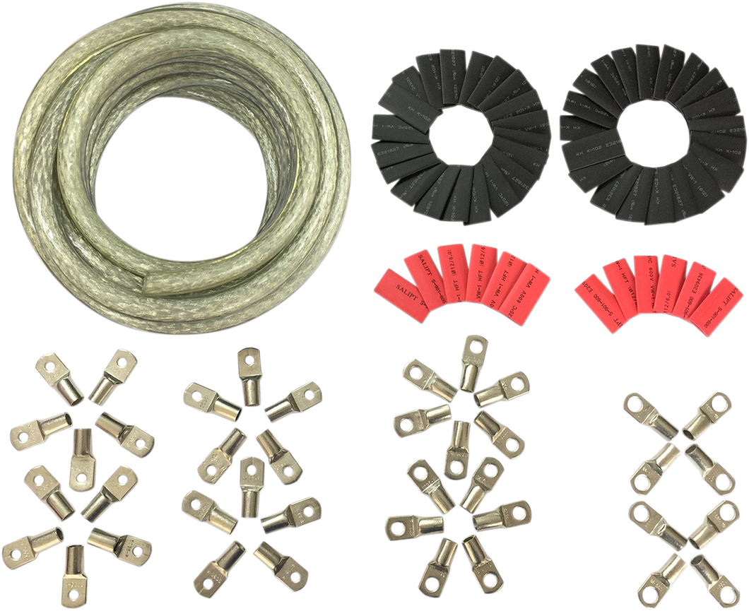Custom Battery Cable Kit  - Harley Davidson - Clear - Lutzka's Garage