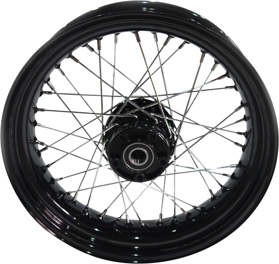 Wheel - Laced - 40 Spoke - Rear - Black - 17x4.5 - 08-17 FXD - Lutzka's Garage