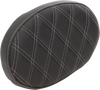 Oval Sissy Bar Pad - Double Diamond - SIlver Stitch - FL 99-22
