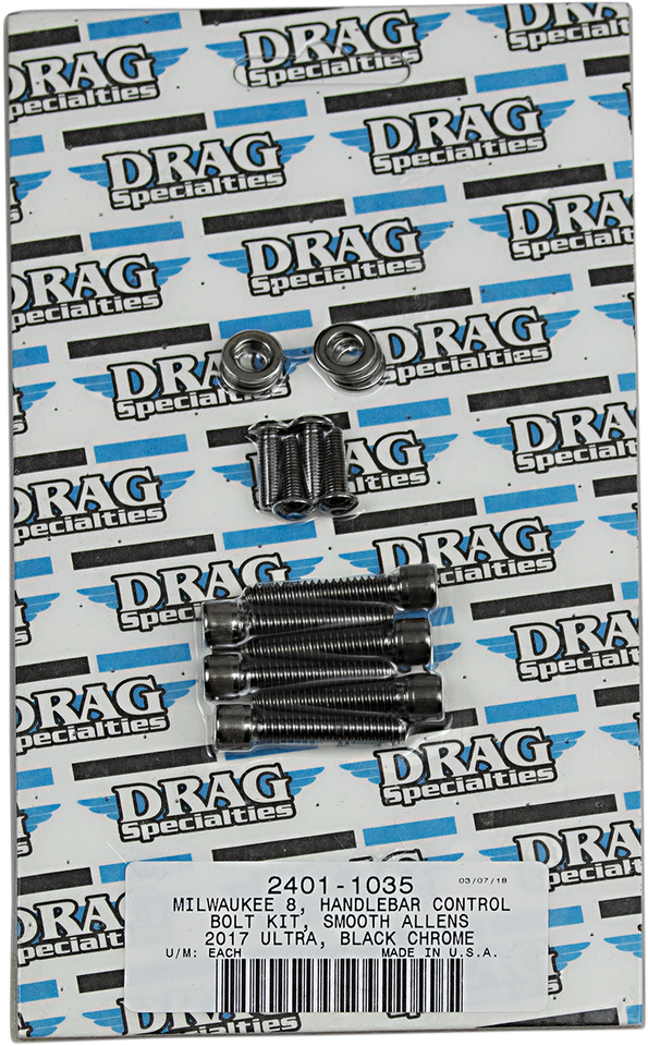 Bolt Kit M8 Handlebar Black/Chrome Smooth