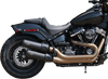Ceramic Black Grand National Mufflers for Fat Bob