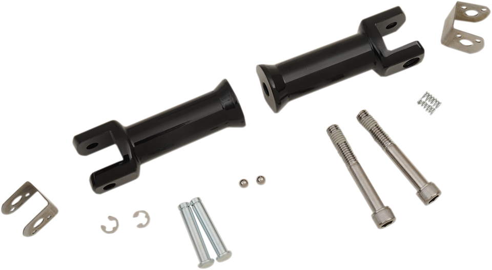 Passenger Peg Mount - Black - Softail - Lutzka's Garage