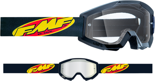 Youth PowerCore Goggles - Core - Black - Clear - Lutzka's Garage