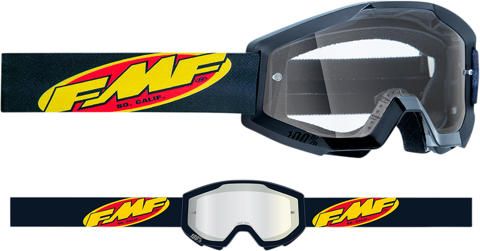 Youth PowerCore Goggles - Core - Black - Clear - Lutzka's Garage