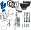 128" Power Package Engine Performance Kit - Chain Drive - Black Granite with Highlighted Fins