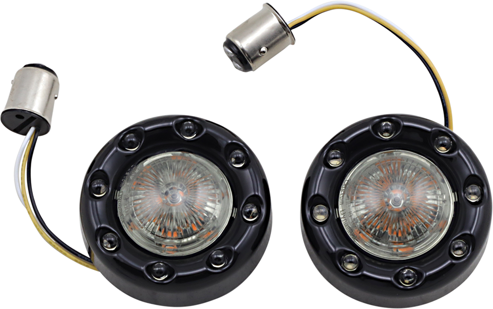 Bullet Turn Signal 1157 - Black - Smoke Lens - Lutzka's Garage