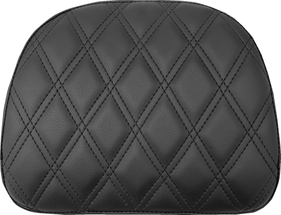 Touring Sissy Bar Pad - Black - Lattice Stitch - Indian 14-22 - Lutzka's Garage