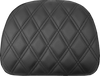 Touring Sissy Bar Pad - Black - Lattice Stitch - Indian 14-22 - Lutzka's Garage