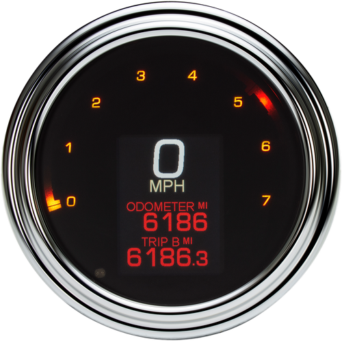 Tank Speedometer - Chrome Bezel - 4.5