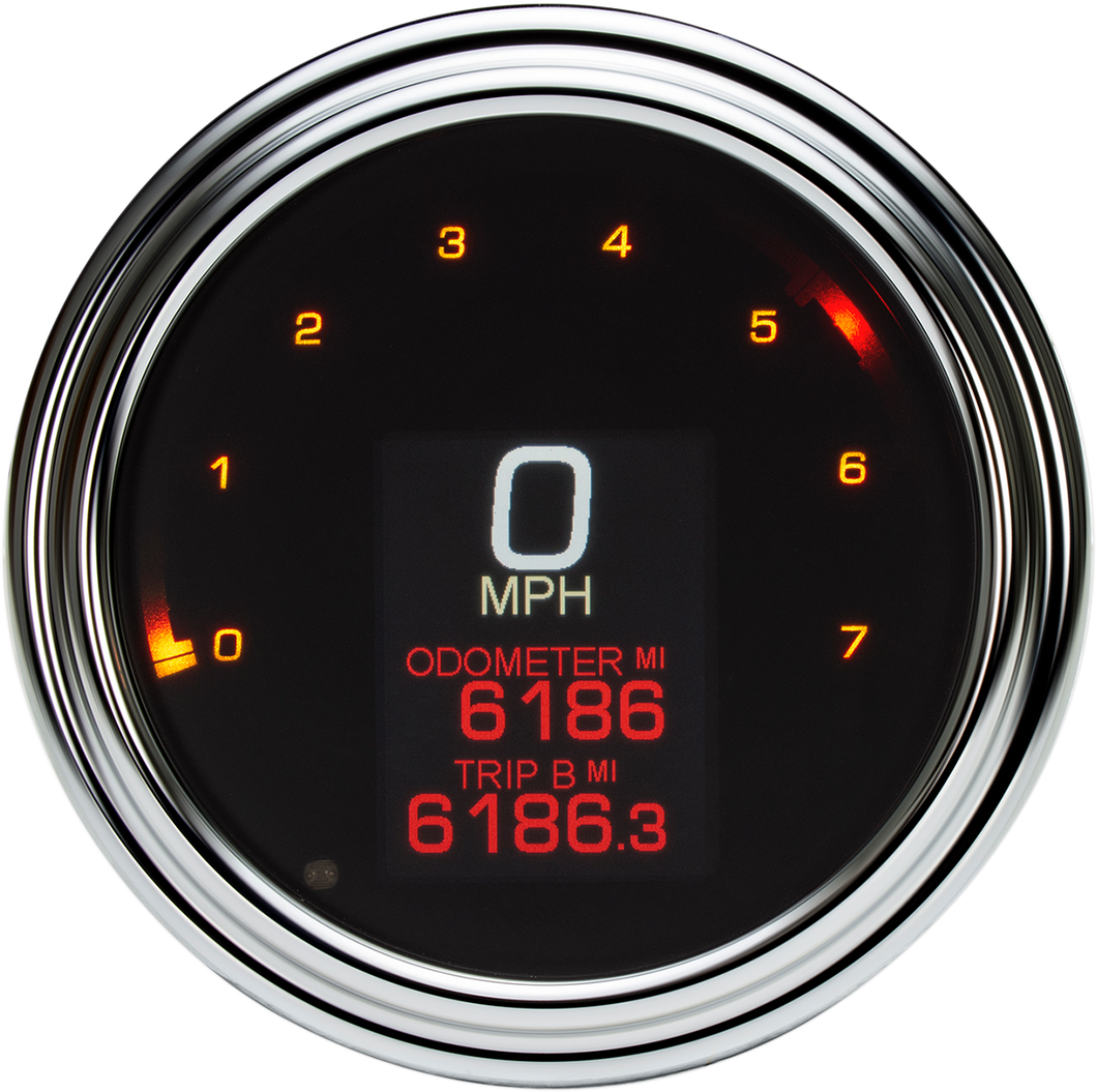 Tank Speedometer - Chrome Bezel - 4.5