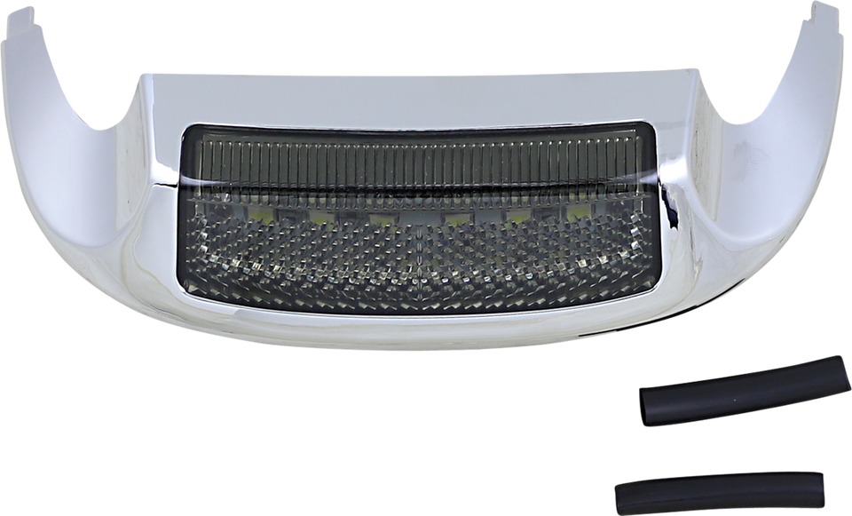 Led Front Fender Tip - White LED/Smoke Lens - Chrome - Lutzka's Garage