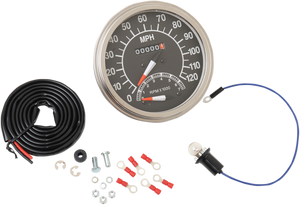 5" MPH FL-Style 1:1 Speedometer with Tachometer -  68-84 Black Face