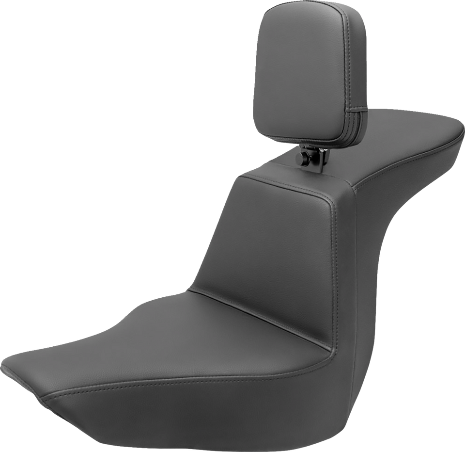 Tour Step Up Seat - Rider Backrest - Plain - FLSB/FXLR 18-22