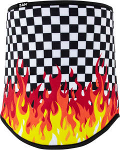 SportFlex™ Neck Gaiter - Checkered Flames - Lutzka's Garage