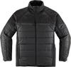 Ghost Puffer Jacket - Black/Charcoal - Small - Lutzka's Garage