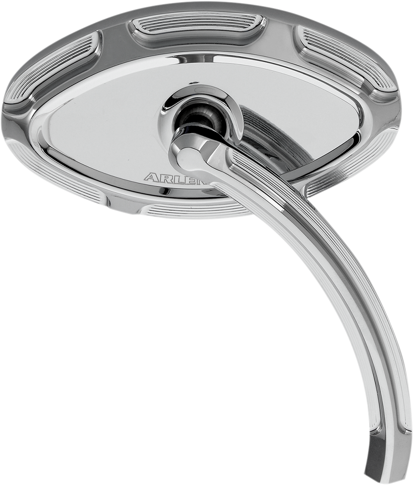 Cats Eye Forged Billet Mirror - Chrome - Right - Lutzka's Garage