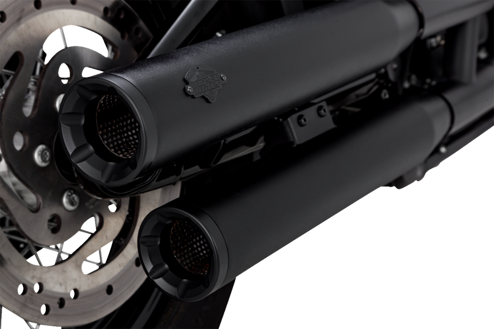 Eliminator 300 Slip-On Mufflers - Black - Lutzka's Garage