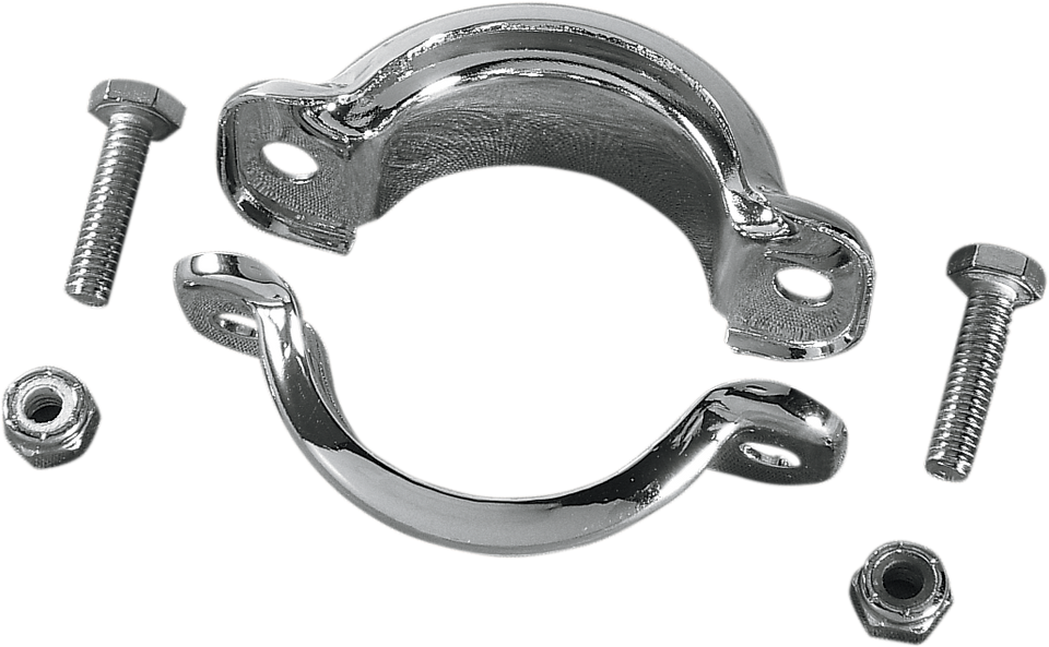 Muffler Clamp - Chrome - FLT 85-94 - Lutzka's Garage