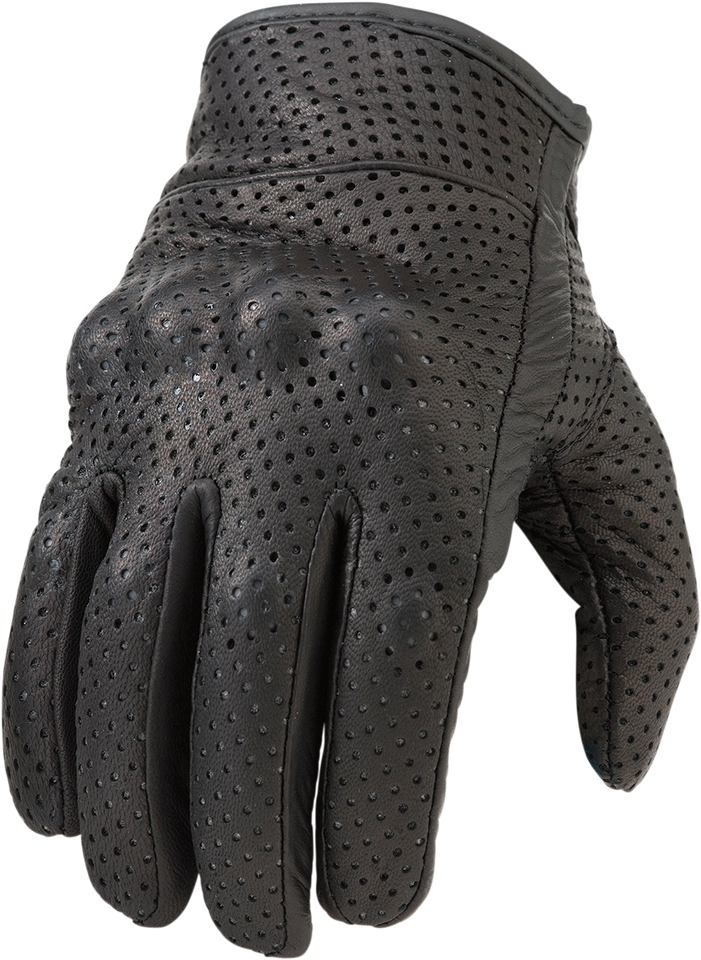 270 Perforated Gloves - Black - Small - Lutzka's Garage