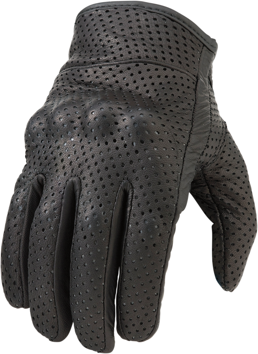 270 Perforated Gloves - Black - Small - Lutzka's Garage