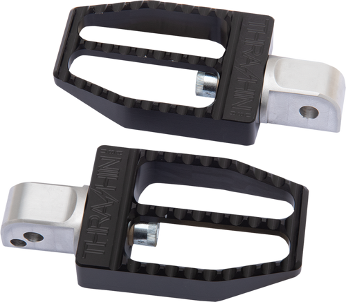 Rear Militant Footpegs - Black - Softail - Lutzka's Garage