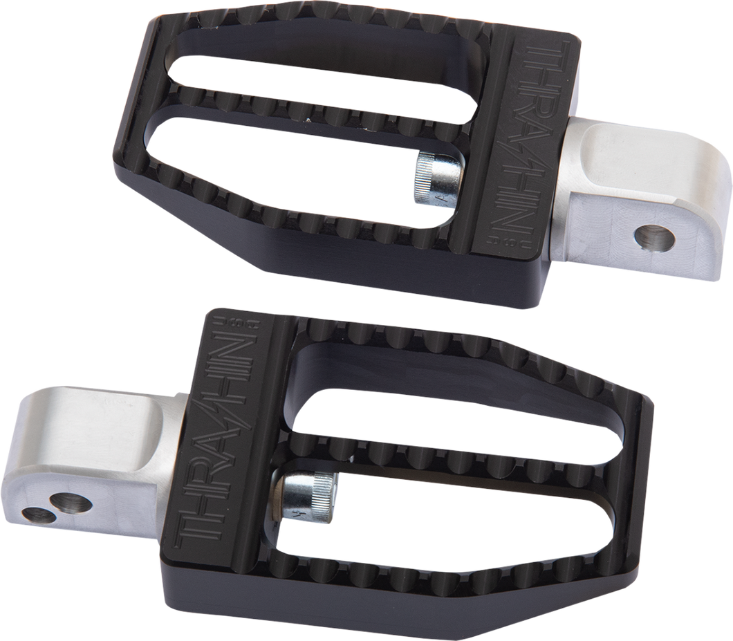 Rear Militant Footpegs - Black - Softail - Lutzka's Garage