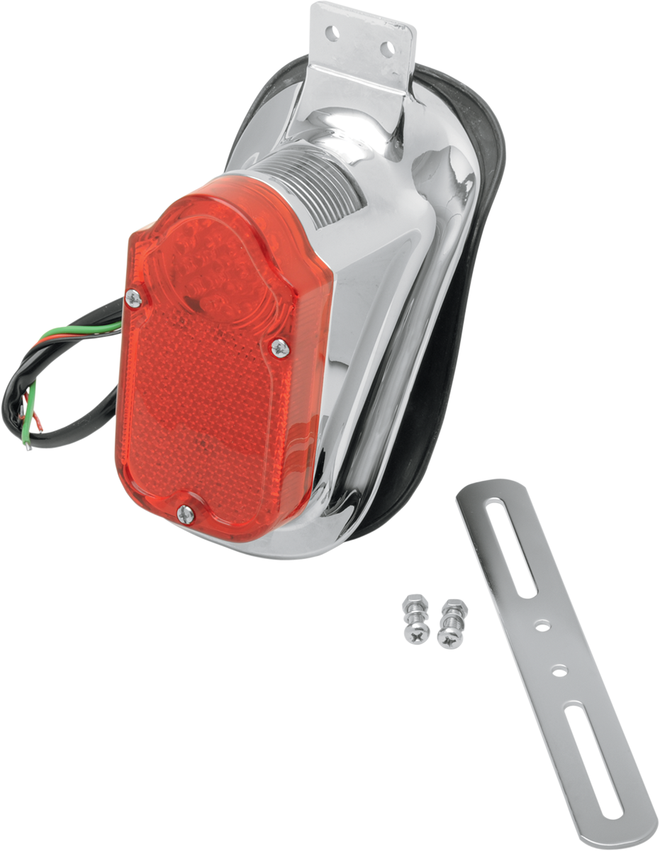 Tombstone Taillight/License Plate Mount - Top Tag - Red Lens - Lutzka's Garage