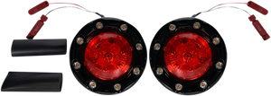 ProBEAM® Bullet Ringz™ LED Turn Signals - Black/Red - Lutzka's Garage