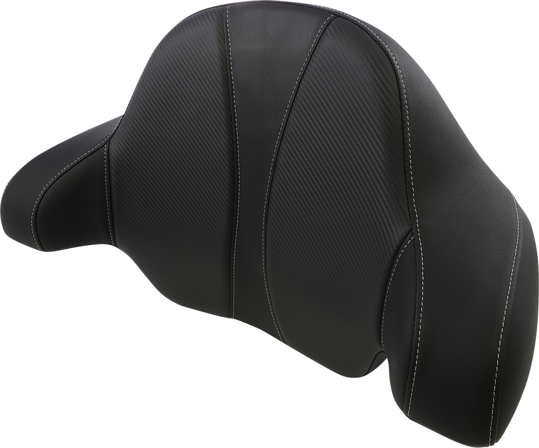 Tour-Pak® Backrest Pad - Dominator Seat - Black - Lutzka's Garage