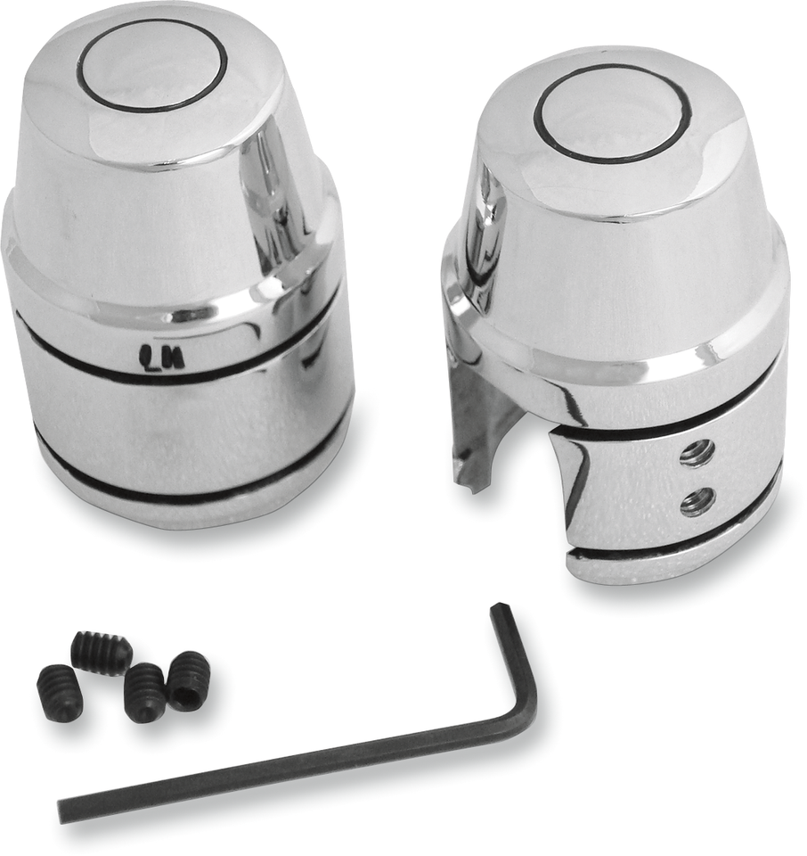 Upper Shock Bolt/Stud Cover - Chrome - 86-17 XL - Lutzka's Garage