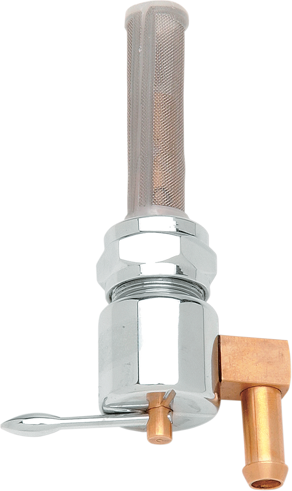 Down Round Petcock - Chrome - Lutzka's Garage