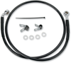 Brake Line - Front - XL883 04-10 - Black - Lutzka's Garage