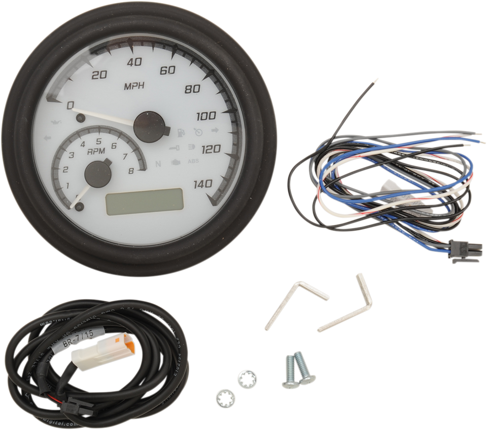 MXV Series Analog Gauge System - White/Gray/Black - Lutzka's Garage