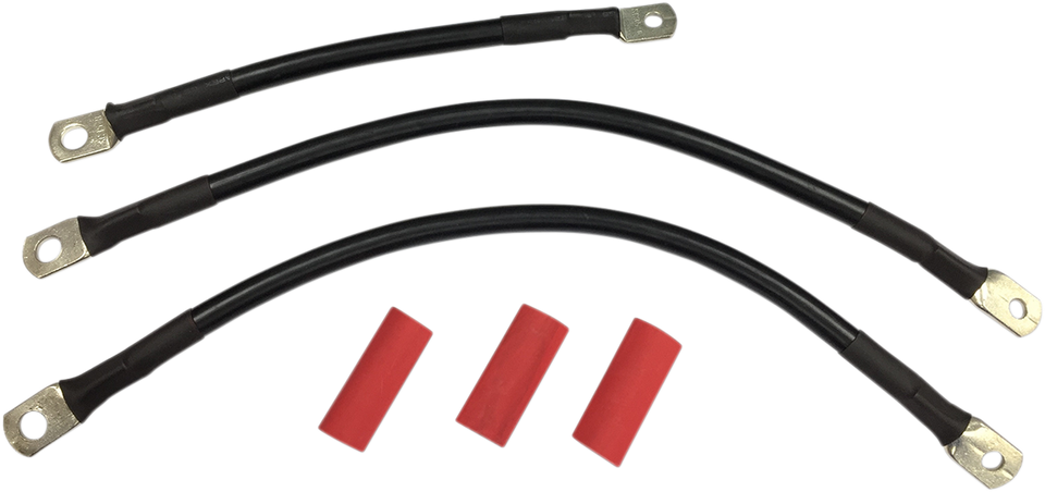 Black Battery Cable Set - 93-08 FL