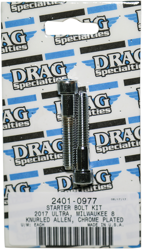 Bolt Kit M8 Starter Knurled All Chrome