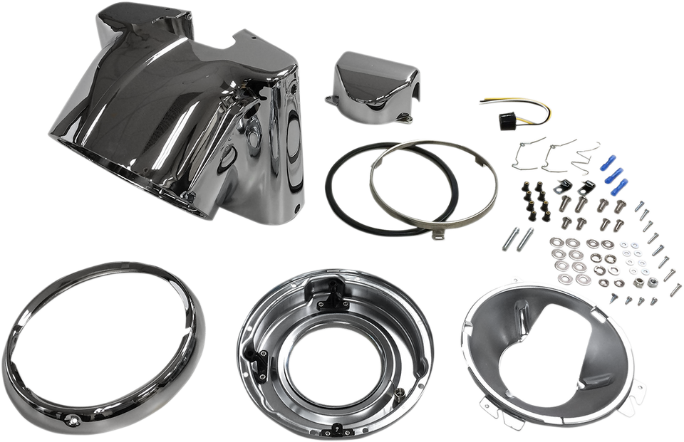 7" Nacelle Headlight Kit - Chrome - Lutzka's Garage