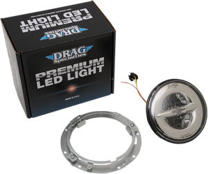 7" Reflector-Style LED Headlamp - 99-13 Dresser - Chrome - Lutzka's Garage