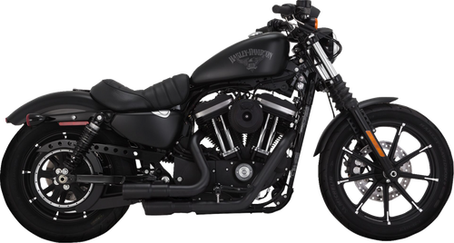 2-into-2 Mini Grenades Exhaust System - Black - Lutzka's Garage