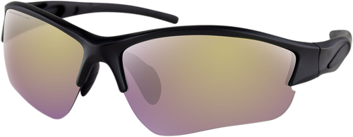 Rapid Sunglasses - Matte Black - Yellow Mirror - Lutzka's Garage